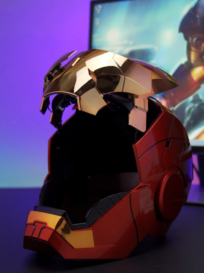 Iron Man MK5 Helmet Cosplay | AutoKing 1:1 Wearable LED Voice Control