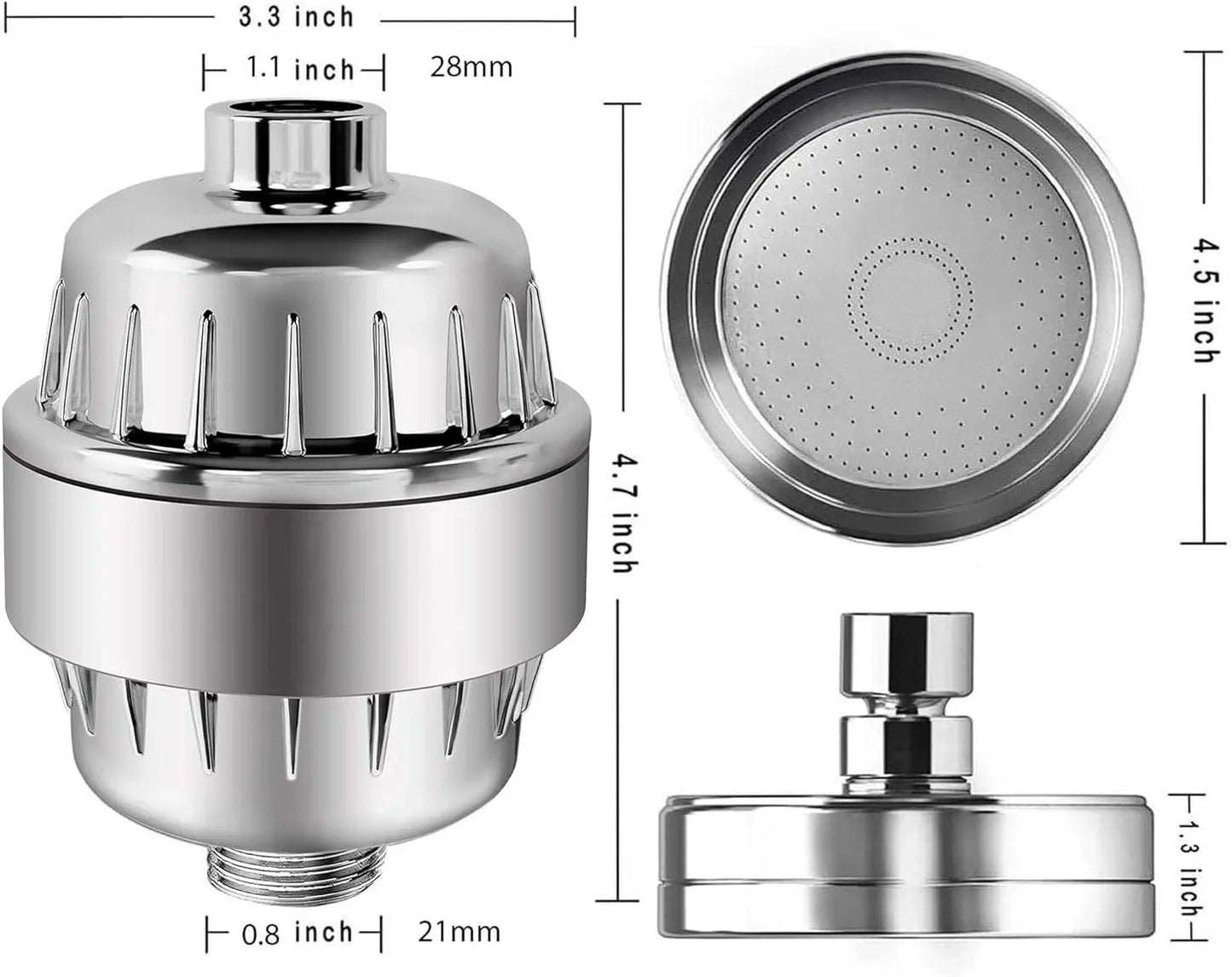 Bath Purifier Shower Head | Filtered Shower Head & Water Softener