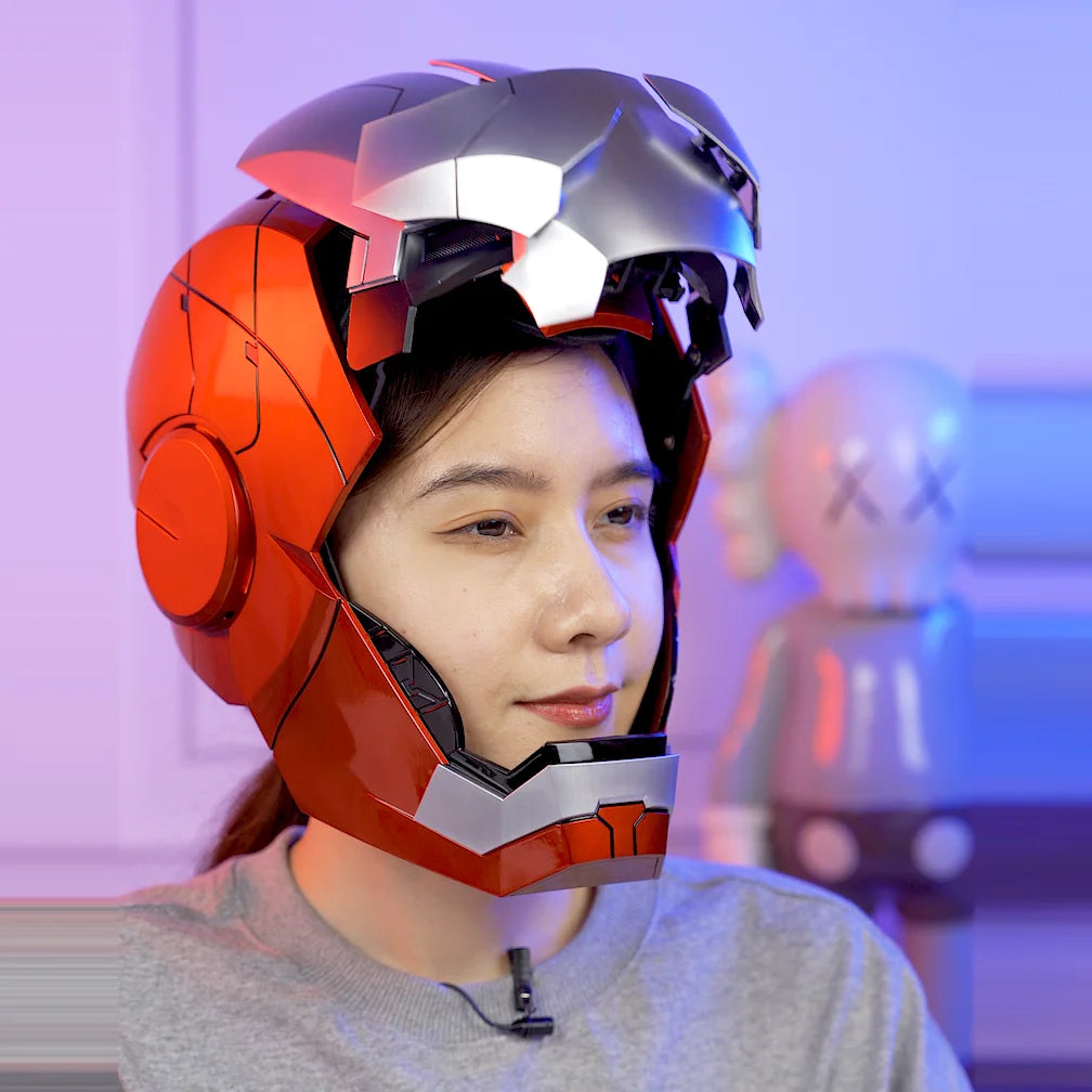 Iron Man MK5 Helmet Cosplay | AutoKing 1:1 Wearable LED Voice Control