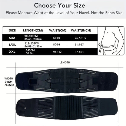 Adjustable Lumbar Support Belt | Orthopedic Back Brace & Pain Relief