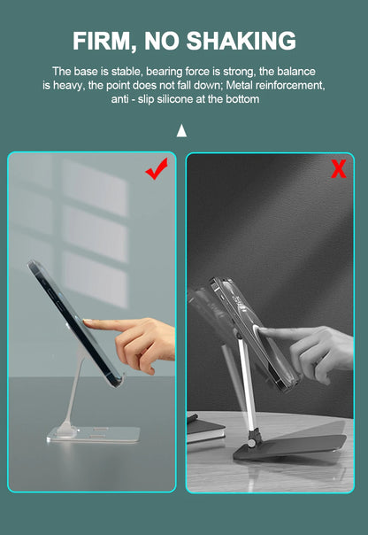 Universal Foldable Desk Phone Holder | Aluminum Alloy Tablet Stand