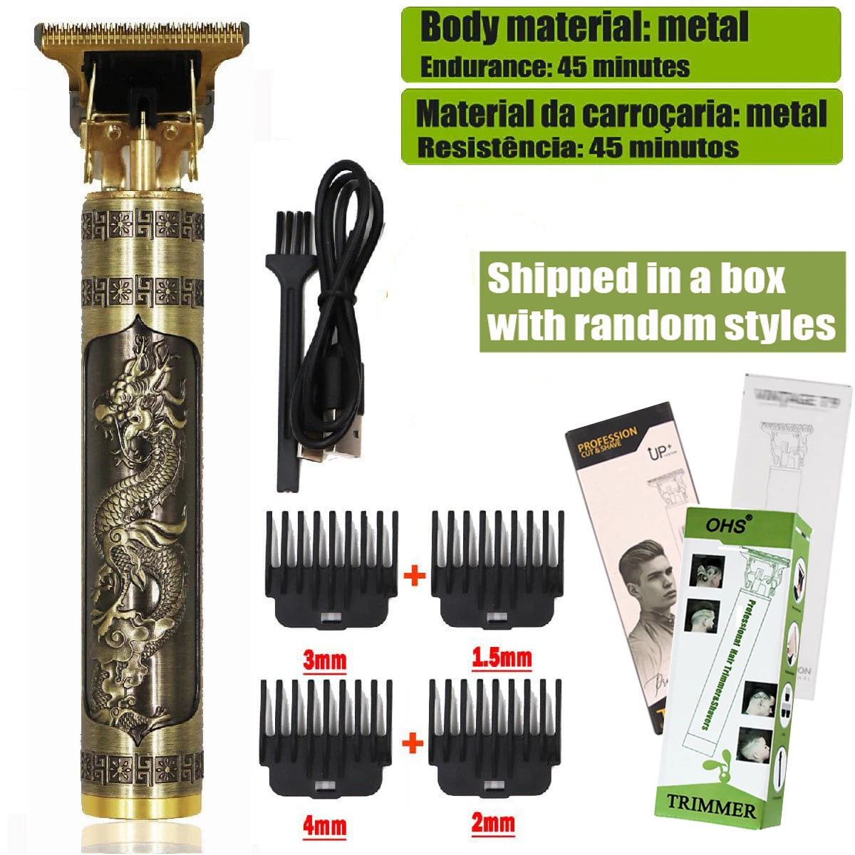 T9 Hair Clipper | Electric Beard Trimmer & 0mm Barber Shaver