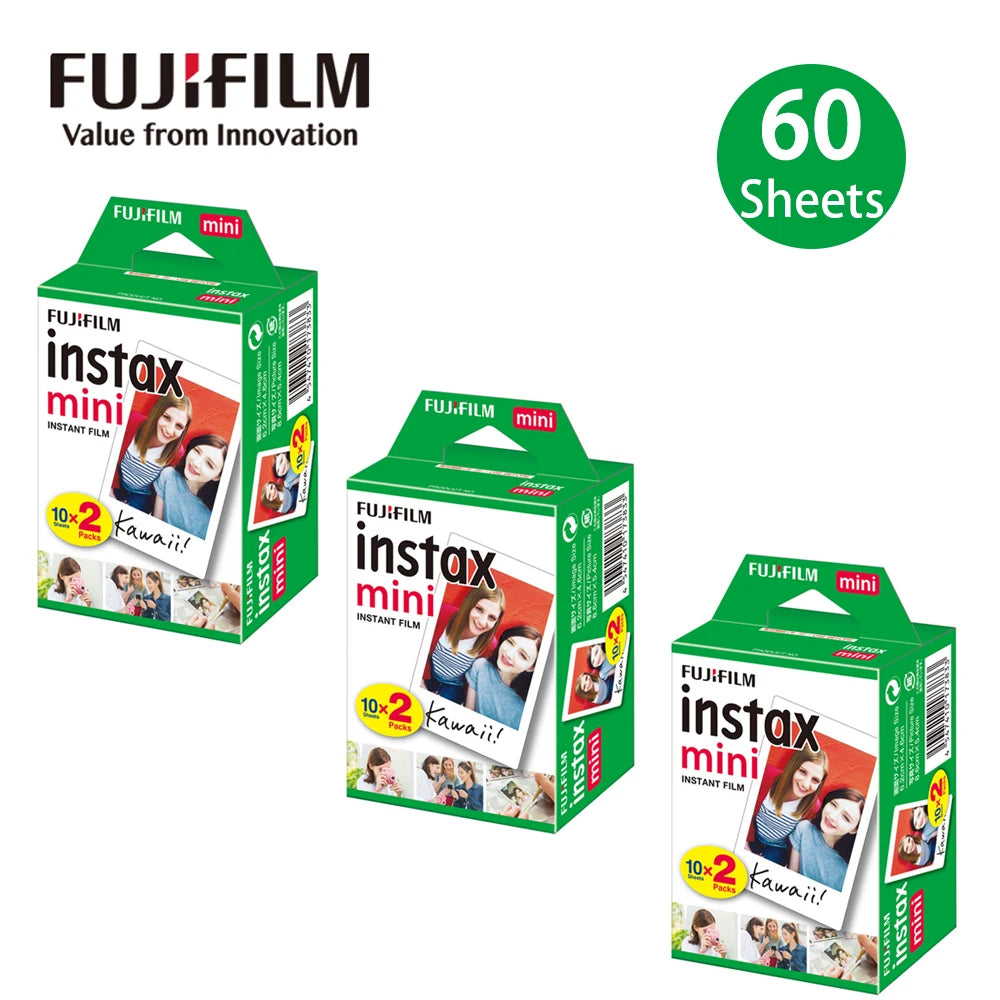 Fujifilm Instax Mini Film | 10–100 Sheets White Edge Photo Paper