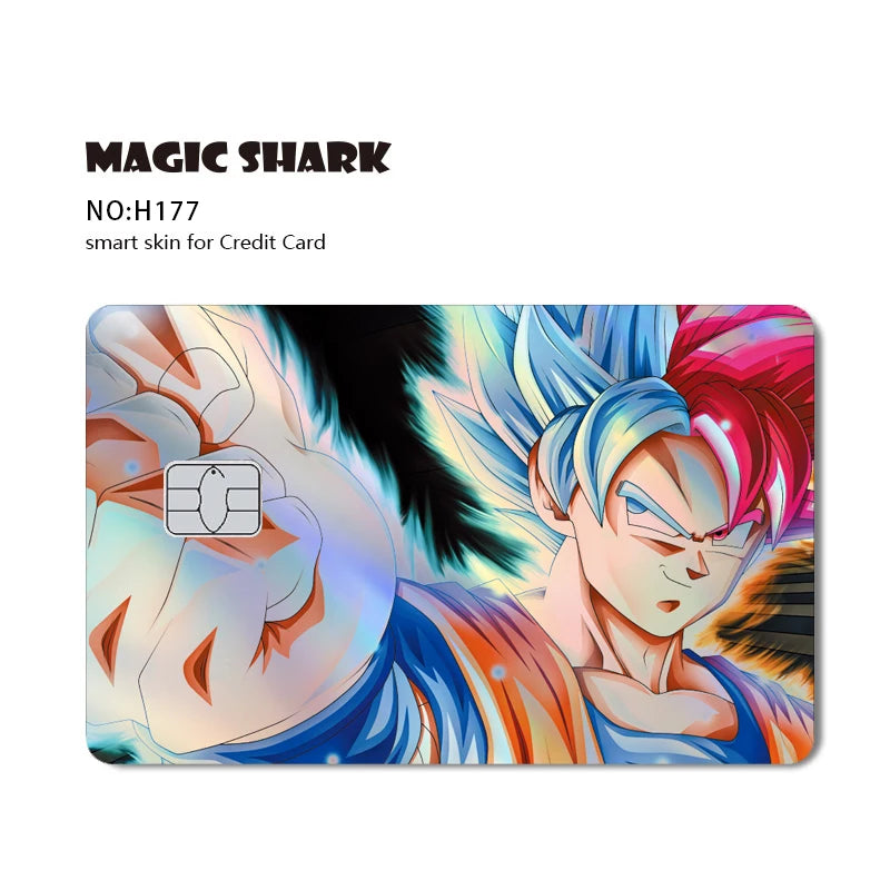Anime Credit Debit Skin Cover | Goku Vegeta Holographic Card Sticker