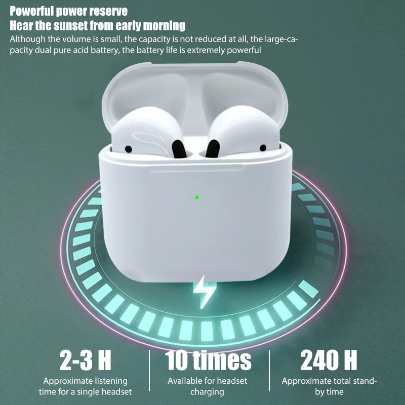 2024 Pro 4 TWS Wireless Earphones | Bluetooth Headphones & Earbuds