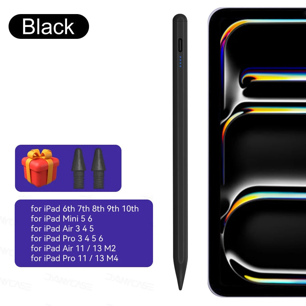 iPad Pencil 2025 M3 Stylus | Palm Rejection Tilt Pen for iPad Pro/Air/Mini