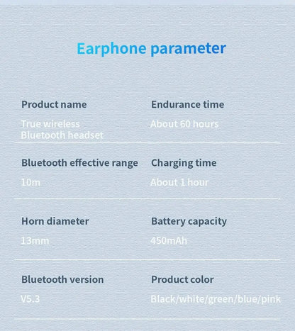 Air Pro Bluetooth 5.3 Earphones | Wireless Gaming Earbuds for iPhone & Android
