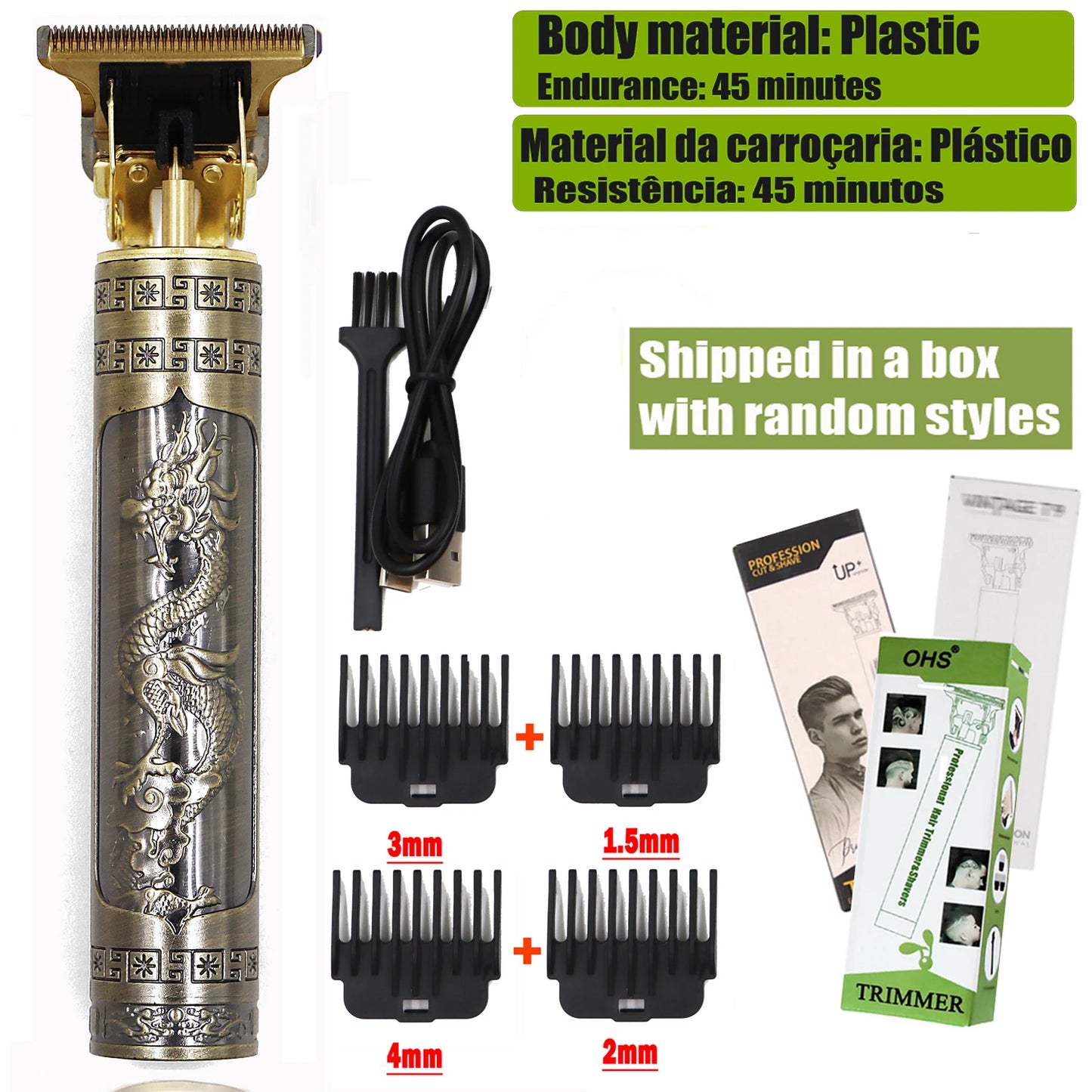 T9 Hair Clipper | Electric Beard Trimmer & 0mm Barber Shaver