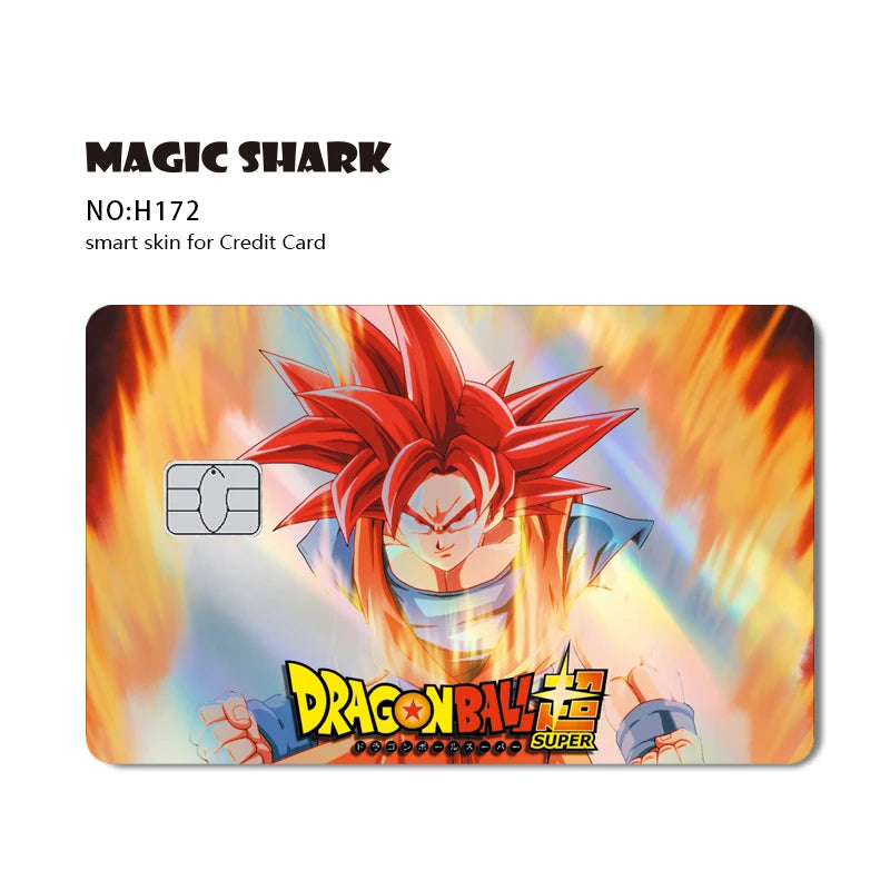 Anime Credit Debit Skin Cover | Goku Vegeta Holographic Card Sticker