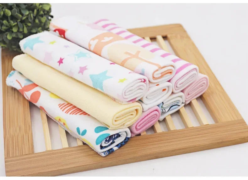 5/8 Pcs Cotton Newborn Baby Towels | Soft Washcloths & Nursing Wipes