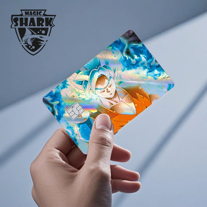 Anime Credit Debit Skin Cover | Goku Vegeta Holographic Card Sticker