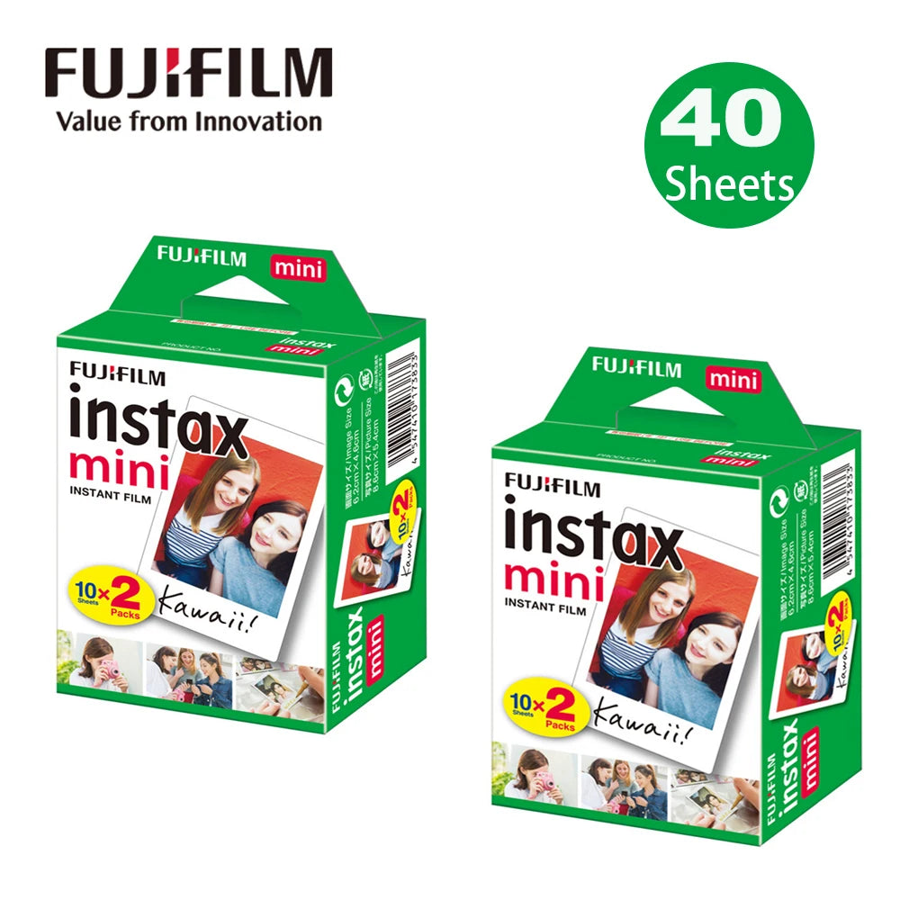 Fujifilm Instax Mini Film | 10–100 Sheets White Edge Photo Paper