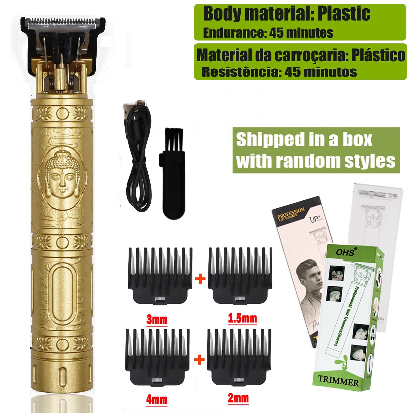 T9 Hair Clipper | Electric Beard Trimmer & 0mm Barber Shaver