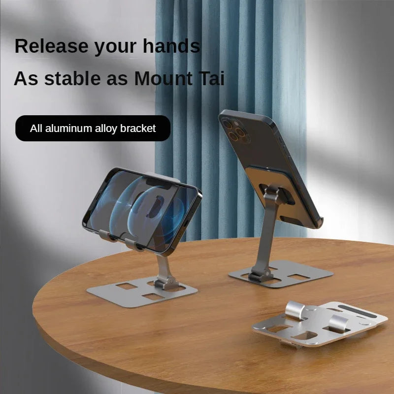 Universal Foldable Desk Phone Holder | Aluminum Alloy Tablet Stand