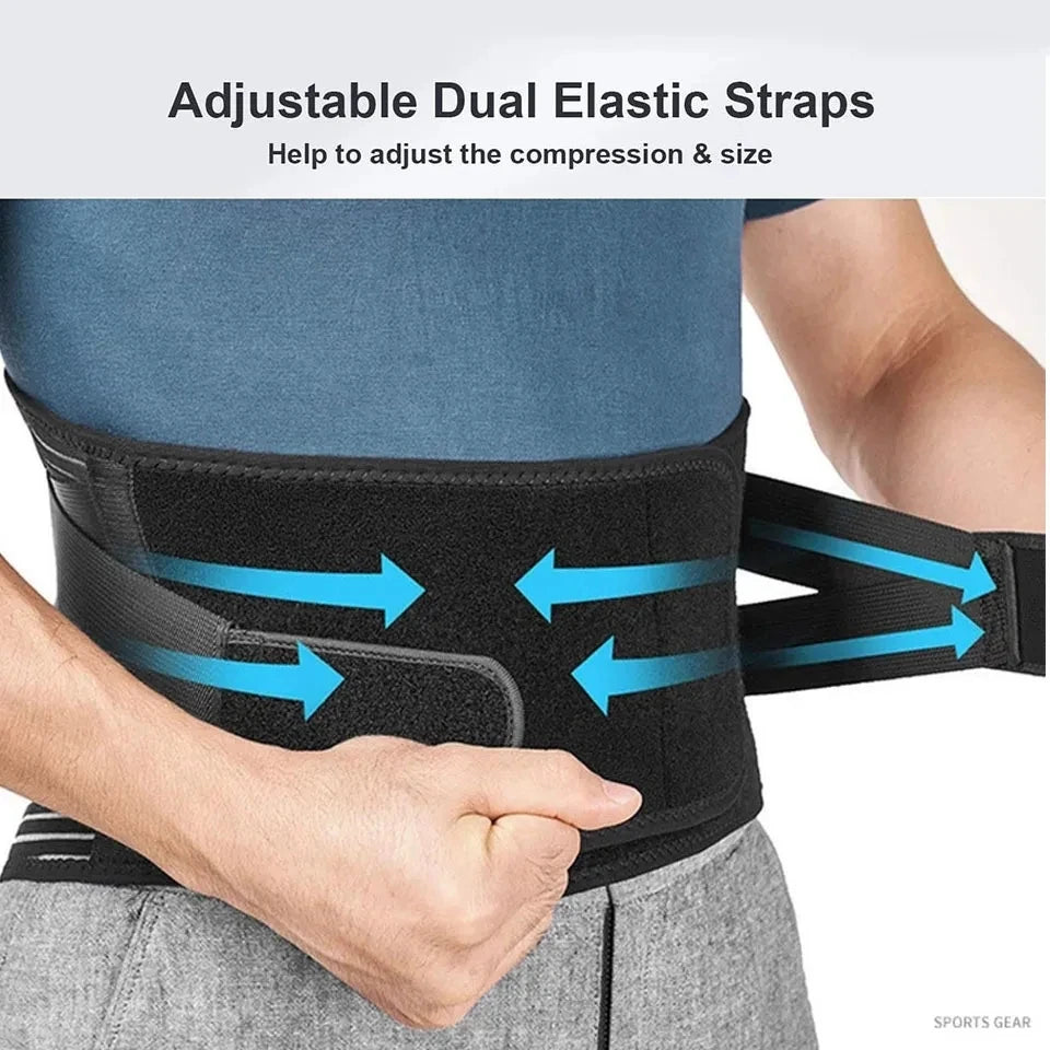 Adjustable Lumbar Support Belt | Orthopedic Back Brace & Pain Relief