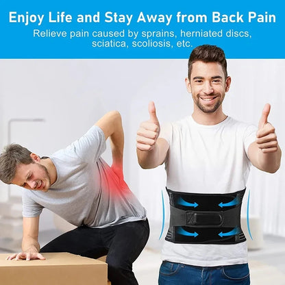 Adjustable Lumbar Support Belt | Orthopedic Back Brace & Pain Relief