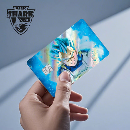 Anime Credit Debit Skin Cover | Goku Vegeta Holographic Card Sticker