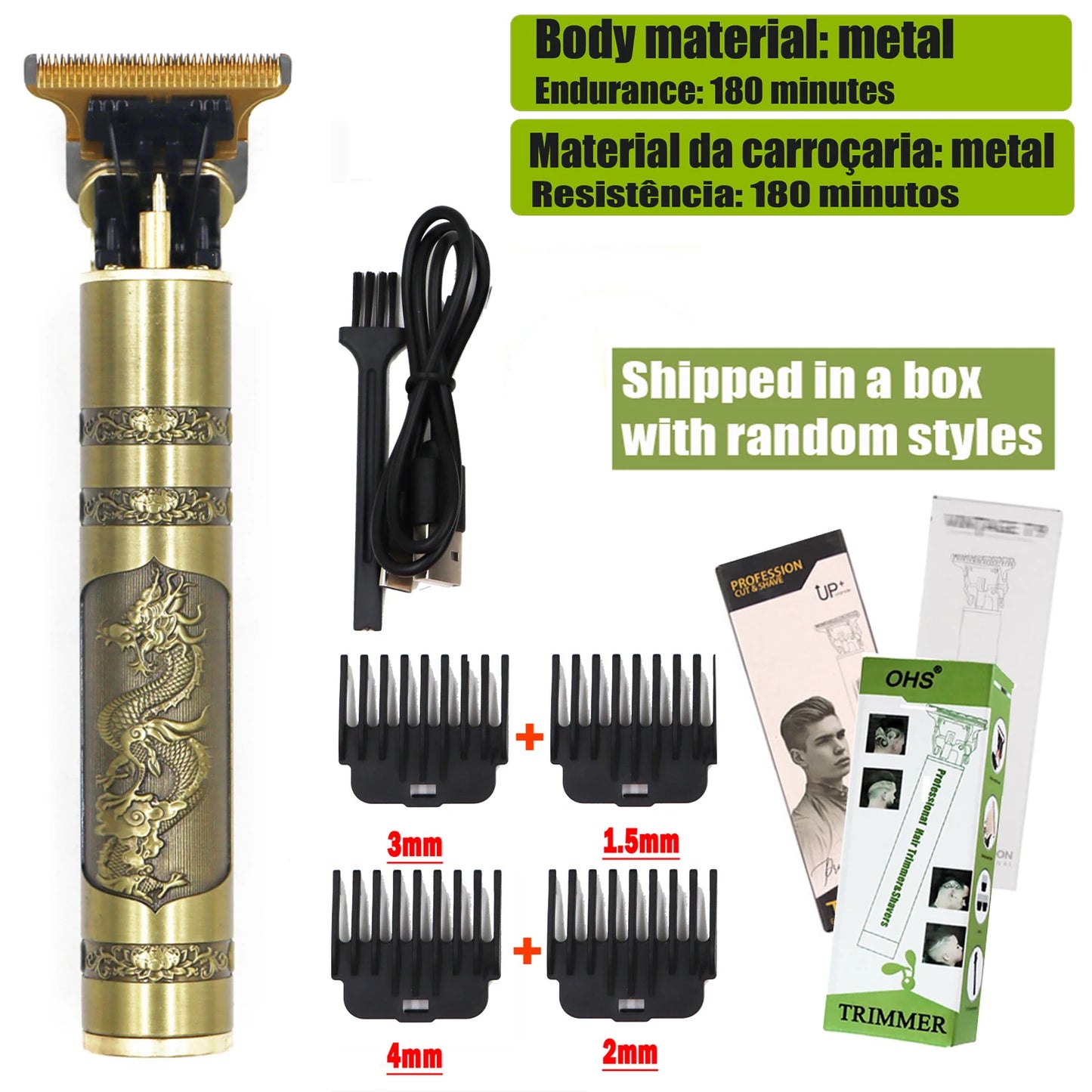 T9 Hair Clipper | Electric Beard Trimmer & 0mm Barber Shaver