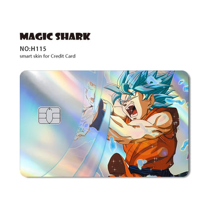 Anime Credit Debit Skin Cover | Goku Vegeta Holographic Card Sticker