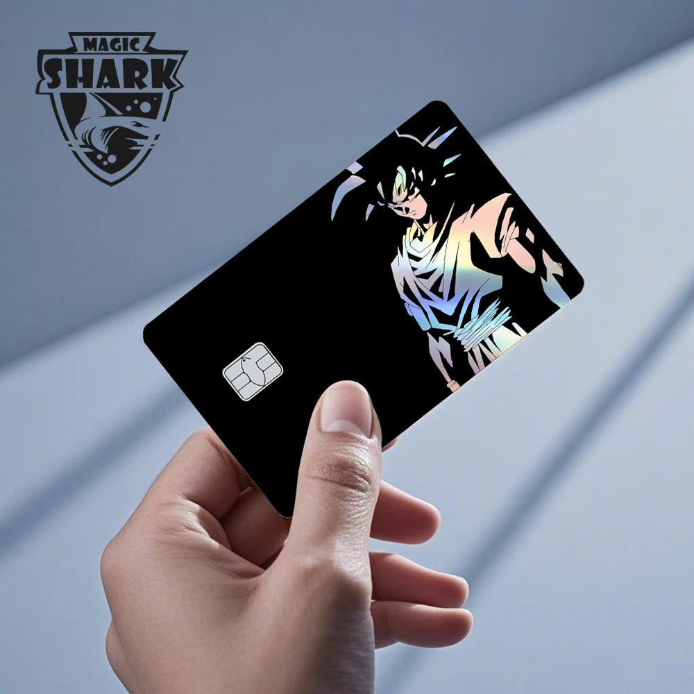 Anime Credit Debit Skin Cover | Goku Vegeta Holographic Card Sticker