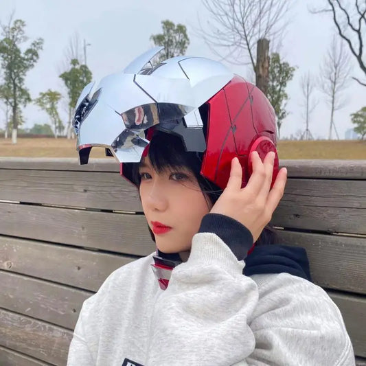 Iron Man MK5 Helmet Cosplay | AutoKing 1:1 Wearable LED Voice Control