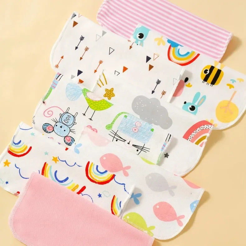 5/8 Pcs Cotton Newborn Baby Towels | Soft Washcloths & Nursing Wipes
