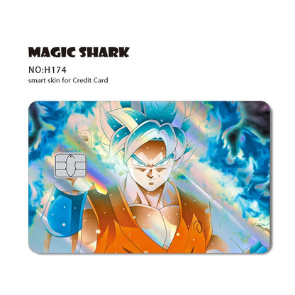 Anime Credit Debit Skin Cover | Goku Vegeta Holographic Card Sticker
