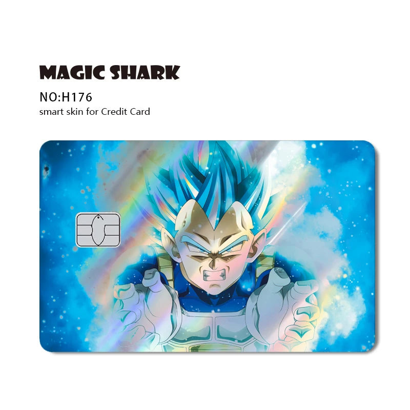 Anime Credit Debit Skin Cover | Goku Vegeta Holographic Card Sticker