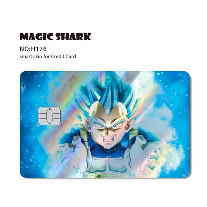 Anime Credit Debit Skin Cover | Goku Vegeta Holographic Card Sticker