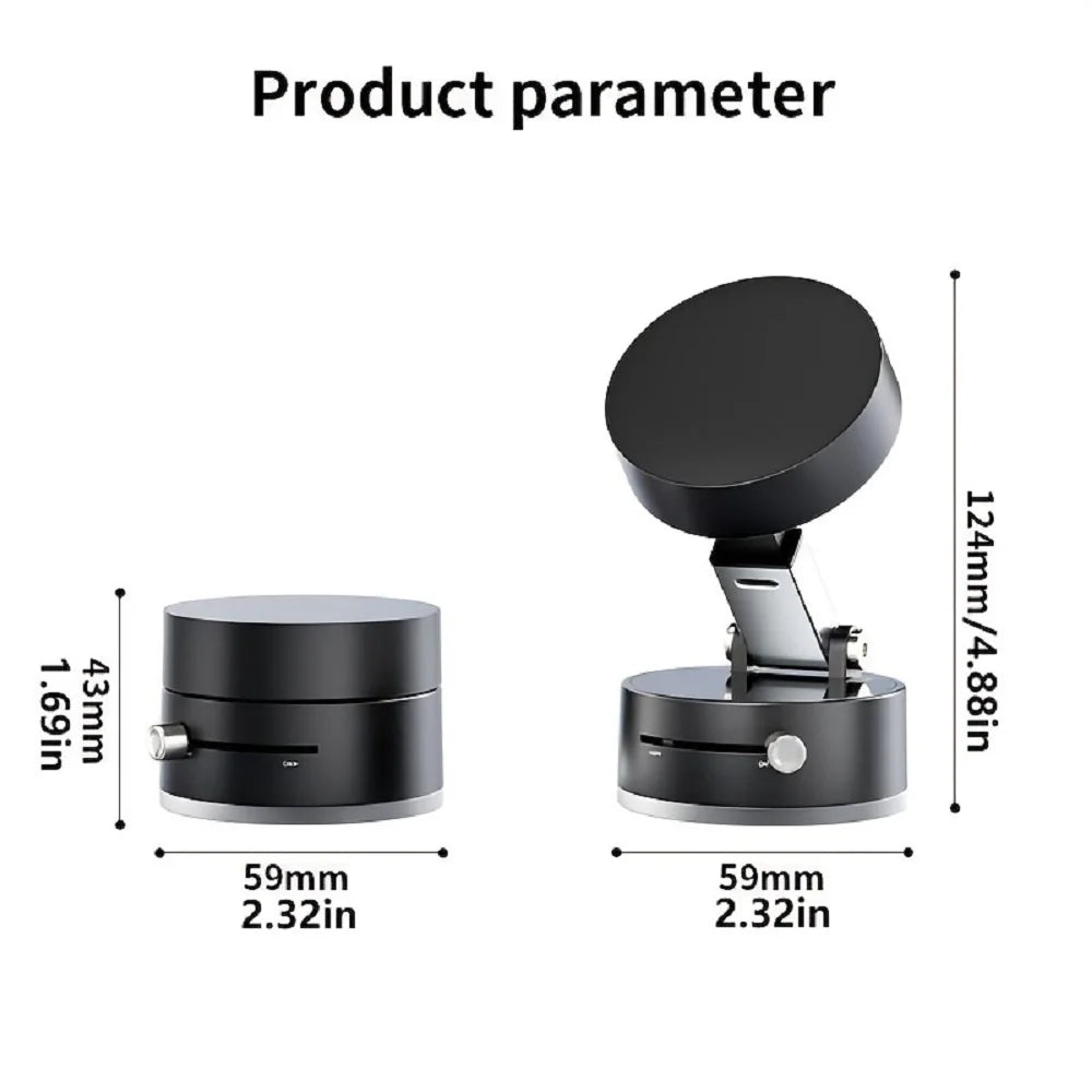 Magnetic Suction Cup Phone Holder | Foldable Multi-Functional Stand