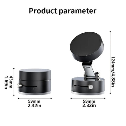Magnetic Suction Cup Phone Holder | Foldable Multi-Functional Stand