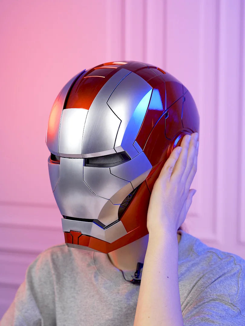 Iron Man MK5 Helmet Cosplay | AutoKing 1:1 Wearable LED Voice Control