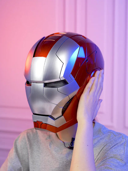 Iron Man MK5 Helmet Cosplay | AutoKing 1:1 Wearable LED Voice Control