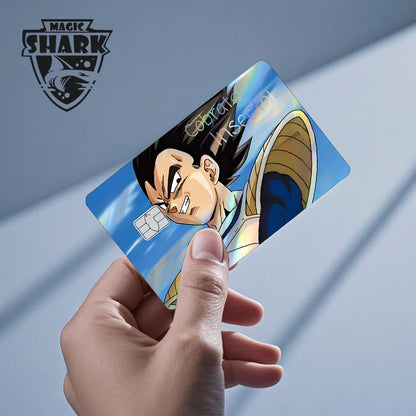 Anime Credit Debit Skin Cover | Goku Vegeta Holographic Card Sticker