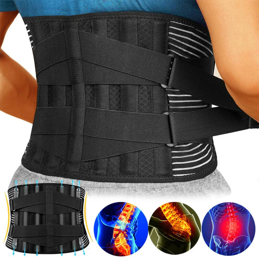 Adjustable Lumbar Support Belt | Orthopedic Back Brace & Pain Relief