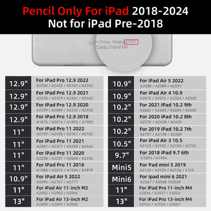 iPad Pencil 2025 M3 Stylus | Palm Rejection Tilt Pen for iPad Pro/Air/Mini