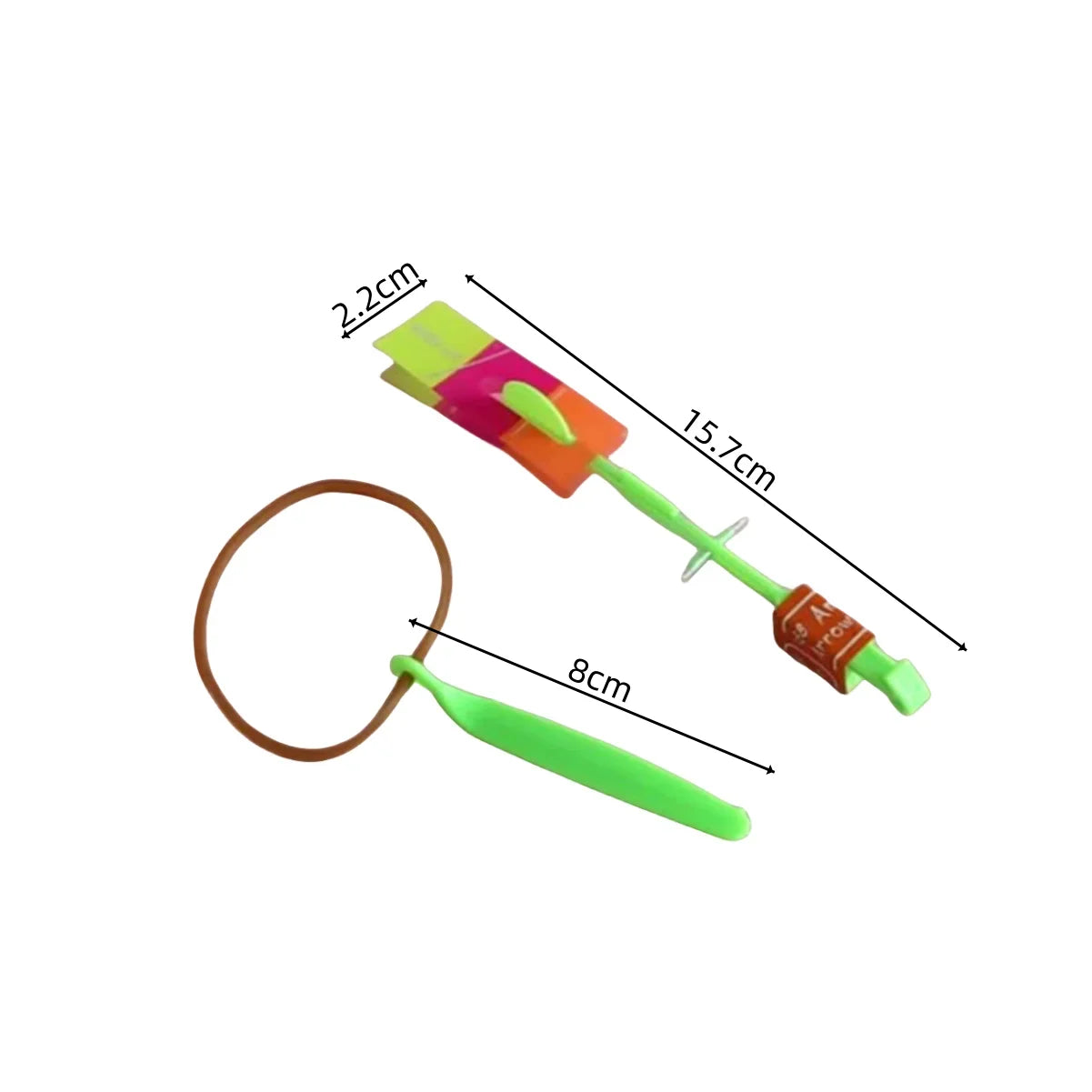 LED Flash Rocket Slingshot Toy | Flying Helicopter Glow Party Gift