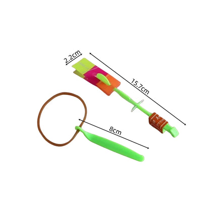 LED Flash Rocket Slingshot Toy | Flying Helicopter Glow Party Gift