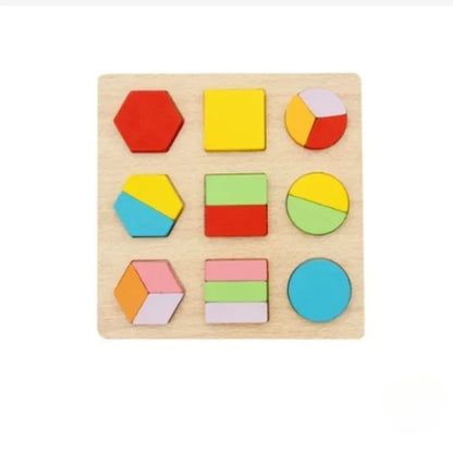 Montessori Fraction Math Toy | Magnetic Wooden Educational Book