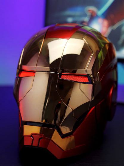 Iron Man MK5 Helmet Cosplay | AutoKing 1:1 Wearable LED Voice Control