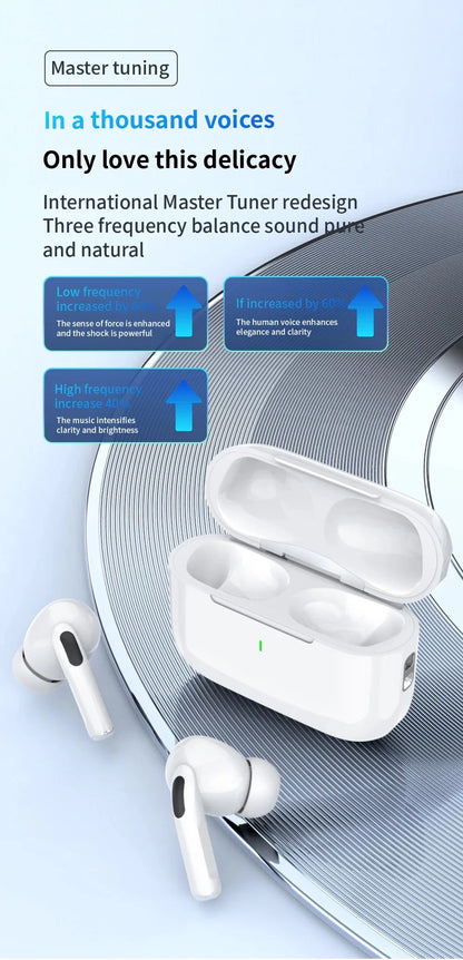 Original Air Pro Bluetooth 5.3 Earphones | Gaming Earbuds for iPhone & Android