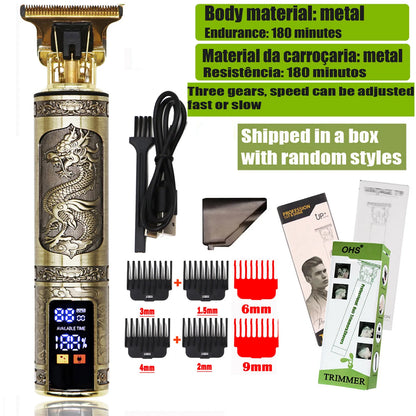 T9 Hair Clipper | Electric Beard Trimmer & 0mm Barber Shaver