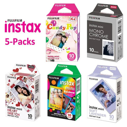 Fujifilm Instax Mini Film | 10–100 Sheets White Edge Photo Paper
