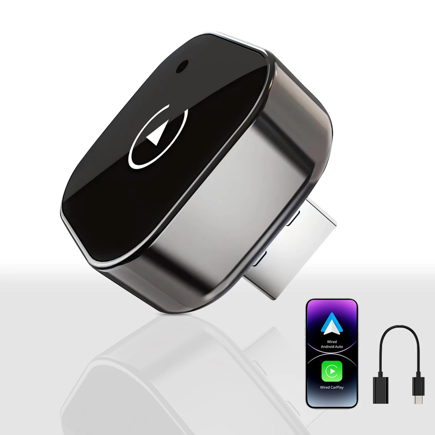 Pionray 2-in-1 Wireless CarPlay & Android Auto Adapter | 5GHz WiFi