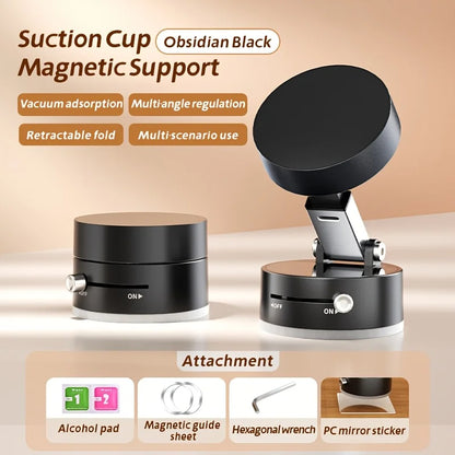 Magnetic Suction Cup Phone Holder | Foldable Multi-Functional Stand