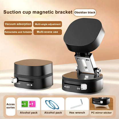 Magnetic Suction Cup Phone Holder | Foldable Multi-Functional Stand