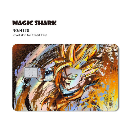 Anime Credit Debit Skin Cover | Goku Vegeta Holographic Card Sticker