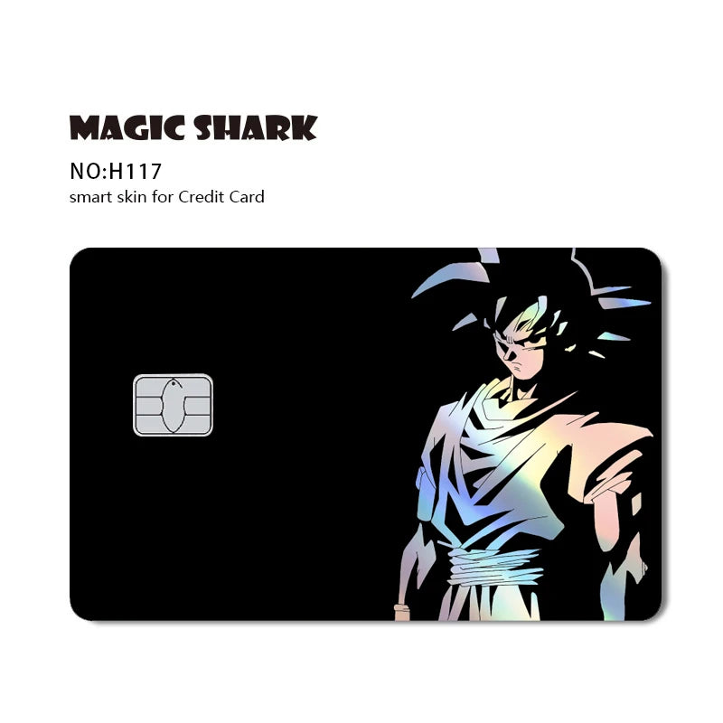Anime Credit Debit Skin Cover | Goku Vegeta Holographic Card Sticker