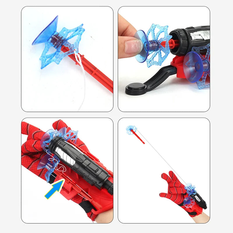 Superhero Web Launcher Toy | Spider Wrist Shooter Cosplay Glove Set