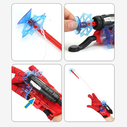 Superhero Web Launcher Toy | Spider Wrist Shooter Cosplay Glove Set